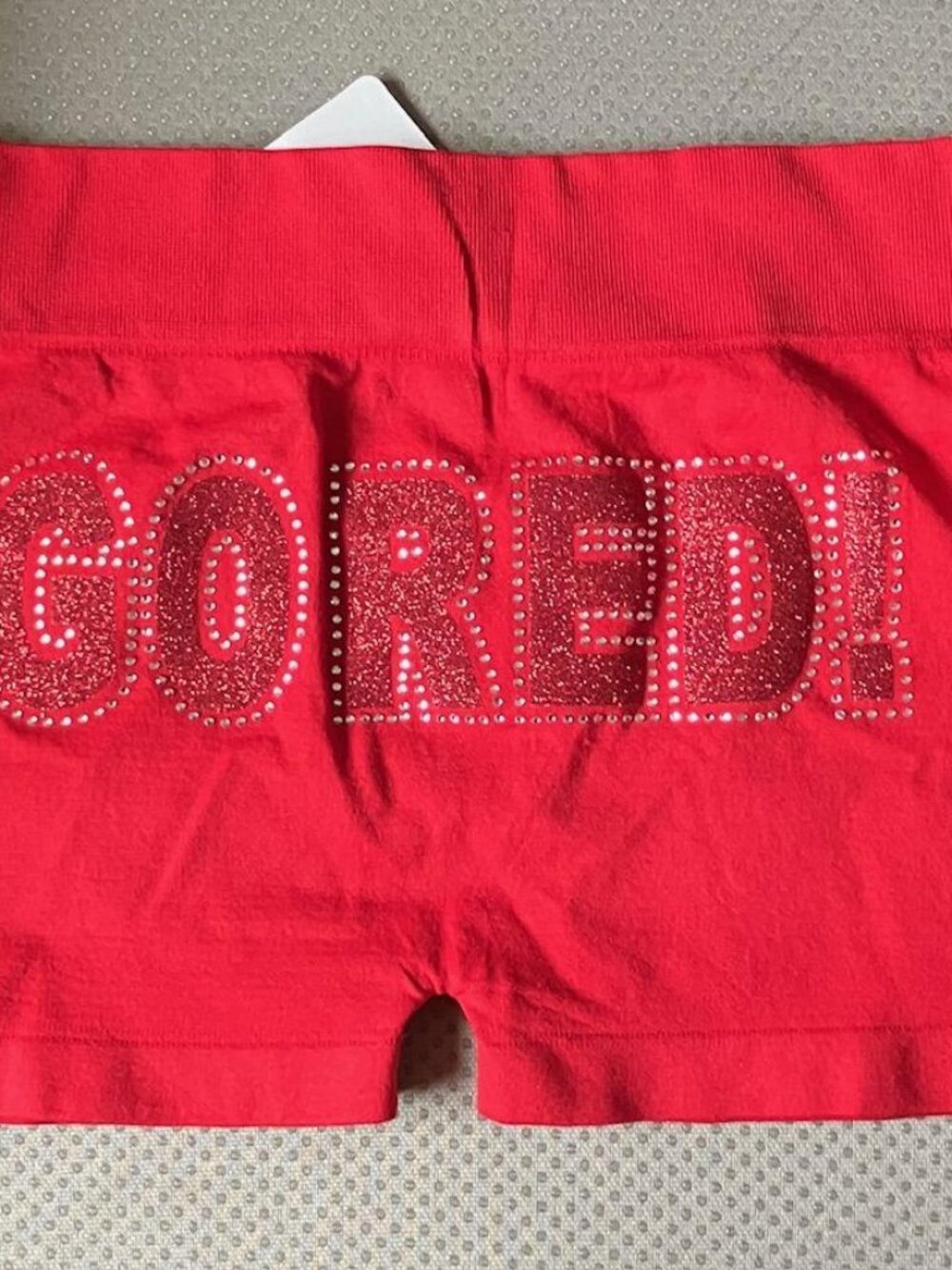 MALIBU SUGAR GO RED SEQUINS SHORTS YOUTH SIZE 7-14 ONE SIZE